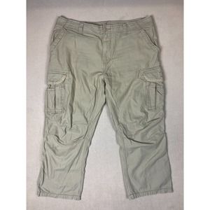 Hurley Pants Mens 38x30 Tan Cargo Straight Leg Preppy Casual Hiking Adult